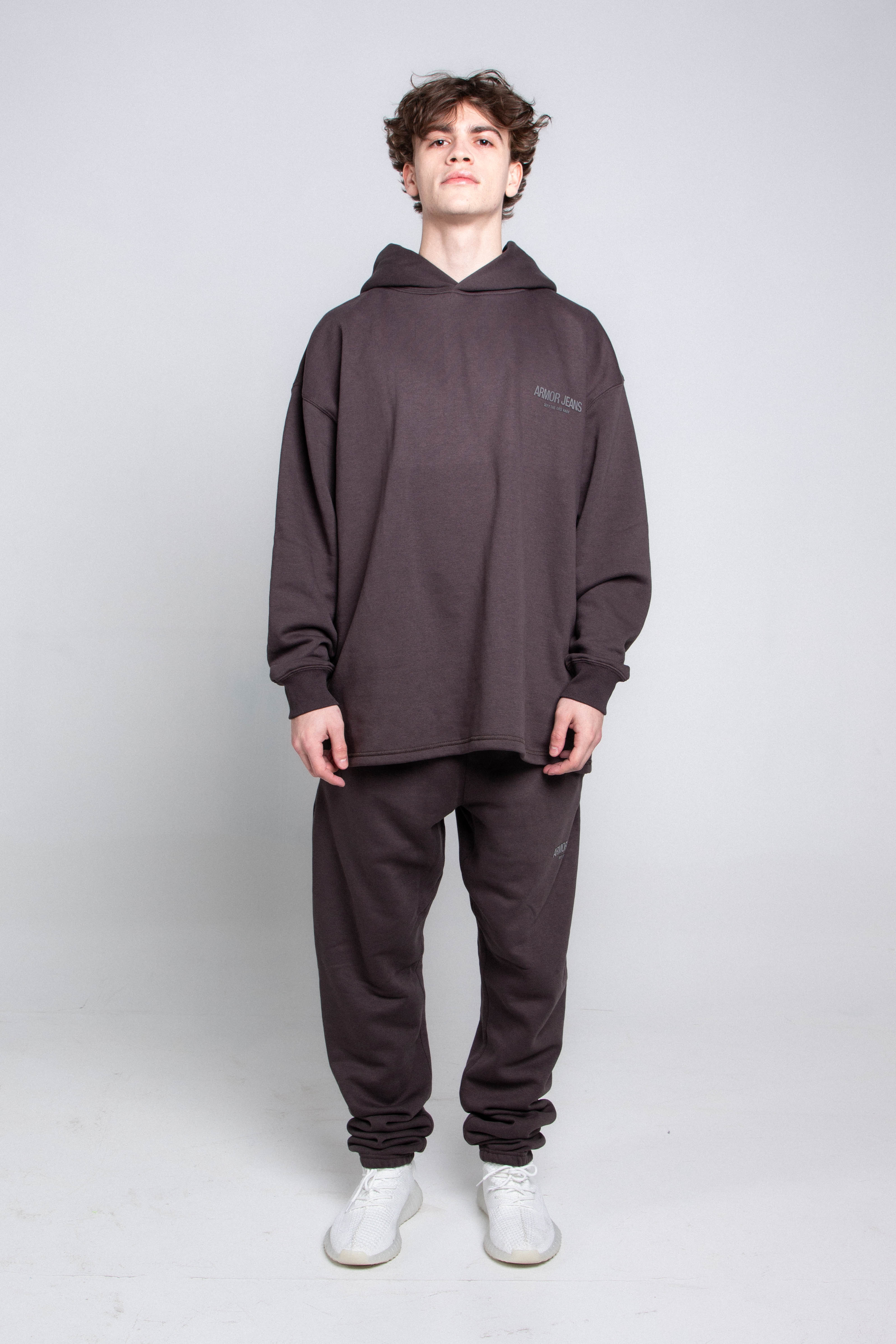 Armor Jeans Loose Fleece Hoodie Set