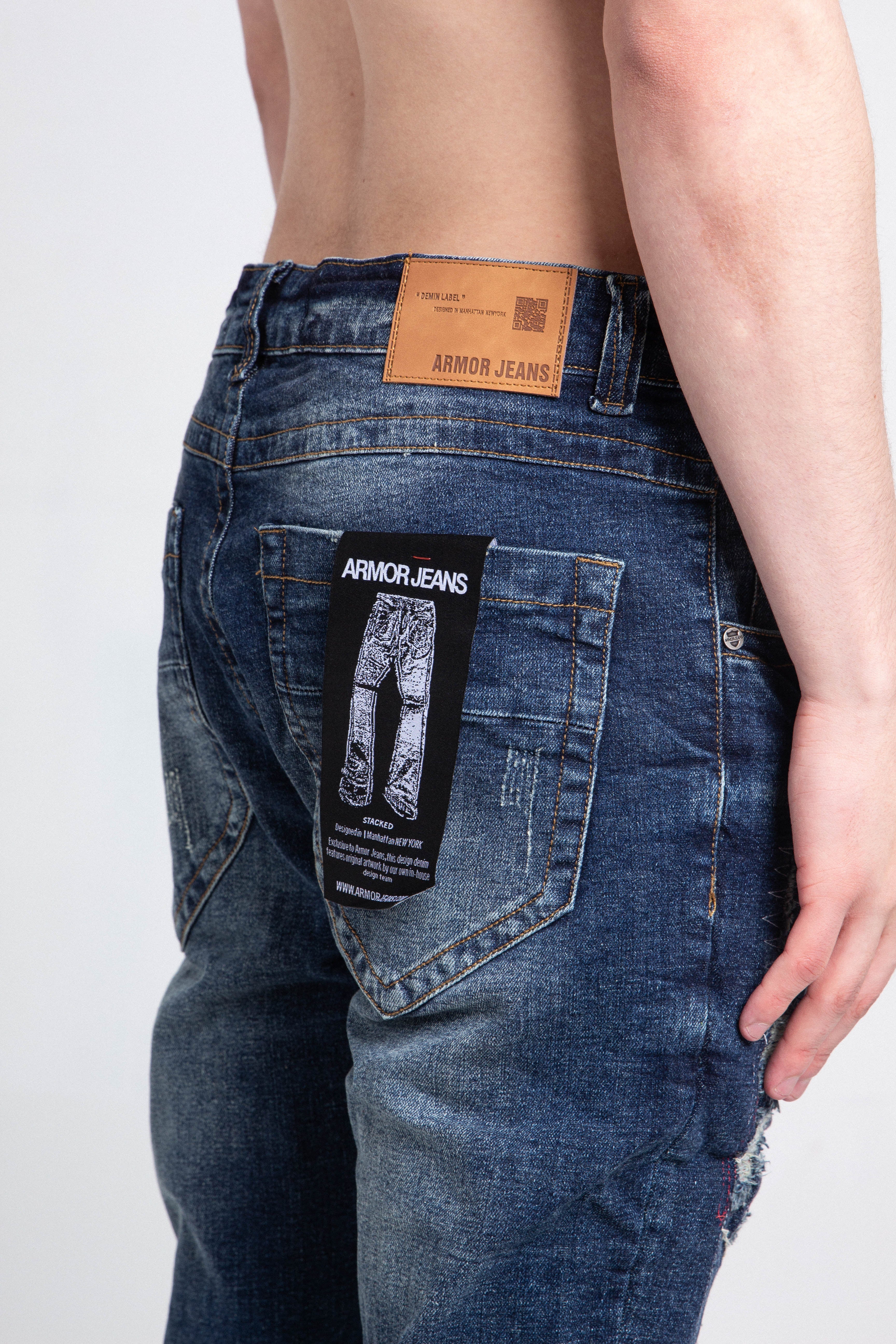 Armor Jeans Small Ripped Skinny Jeans A403
