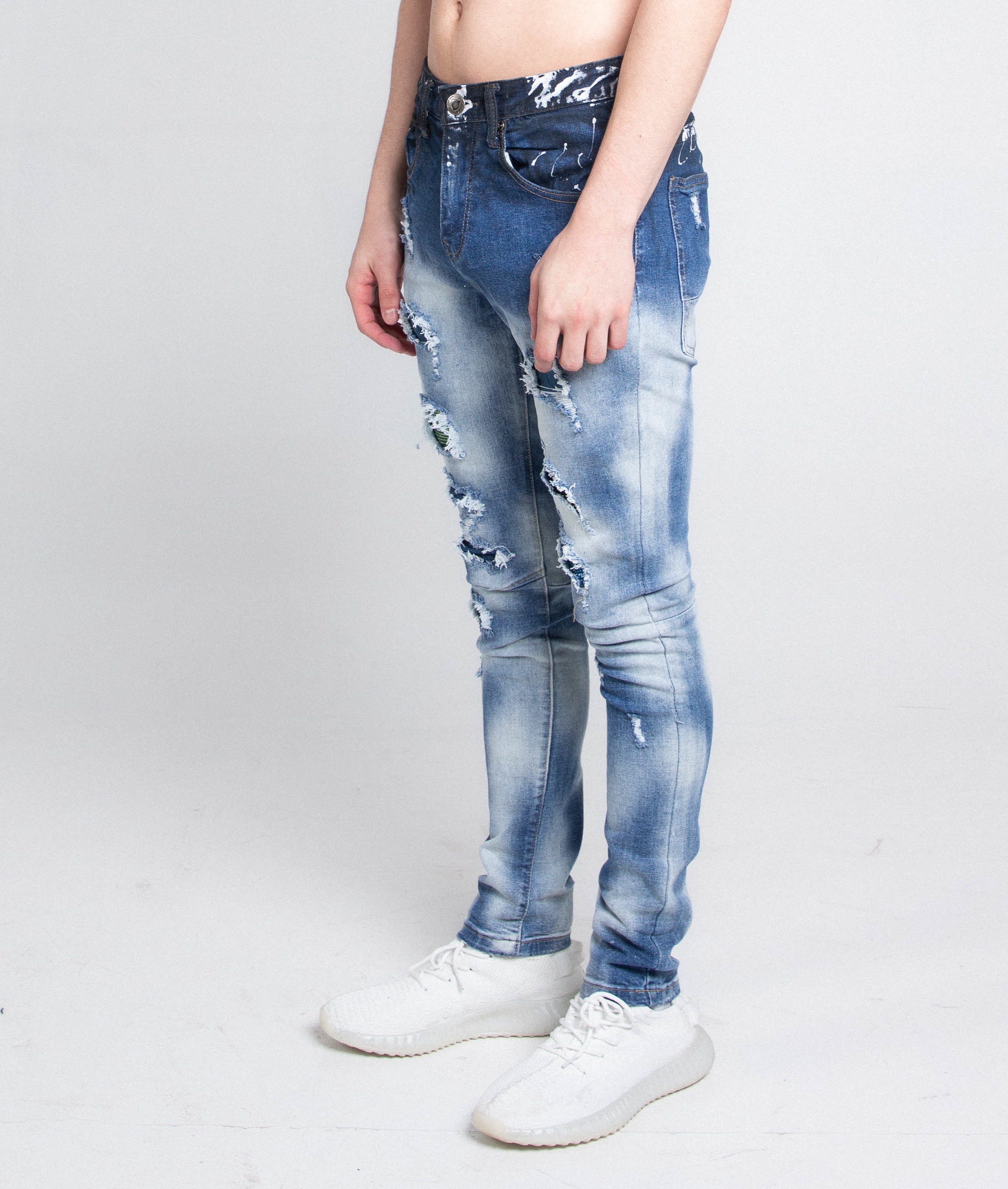 Armor Jeans Casual Faded Wash Skinny Jeans | A404