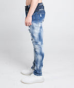 Armor Jeans Casual Faded Wash Skinny Jeans | A404