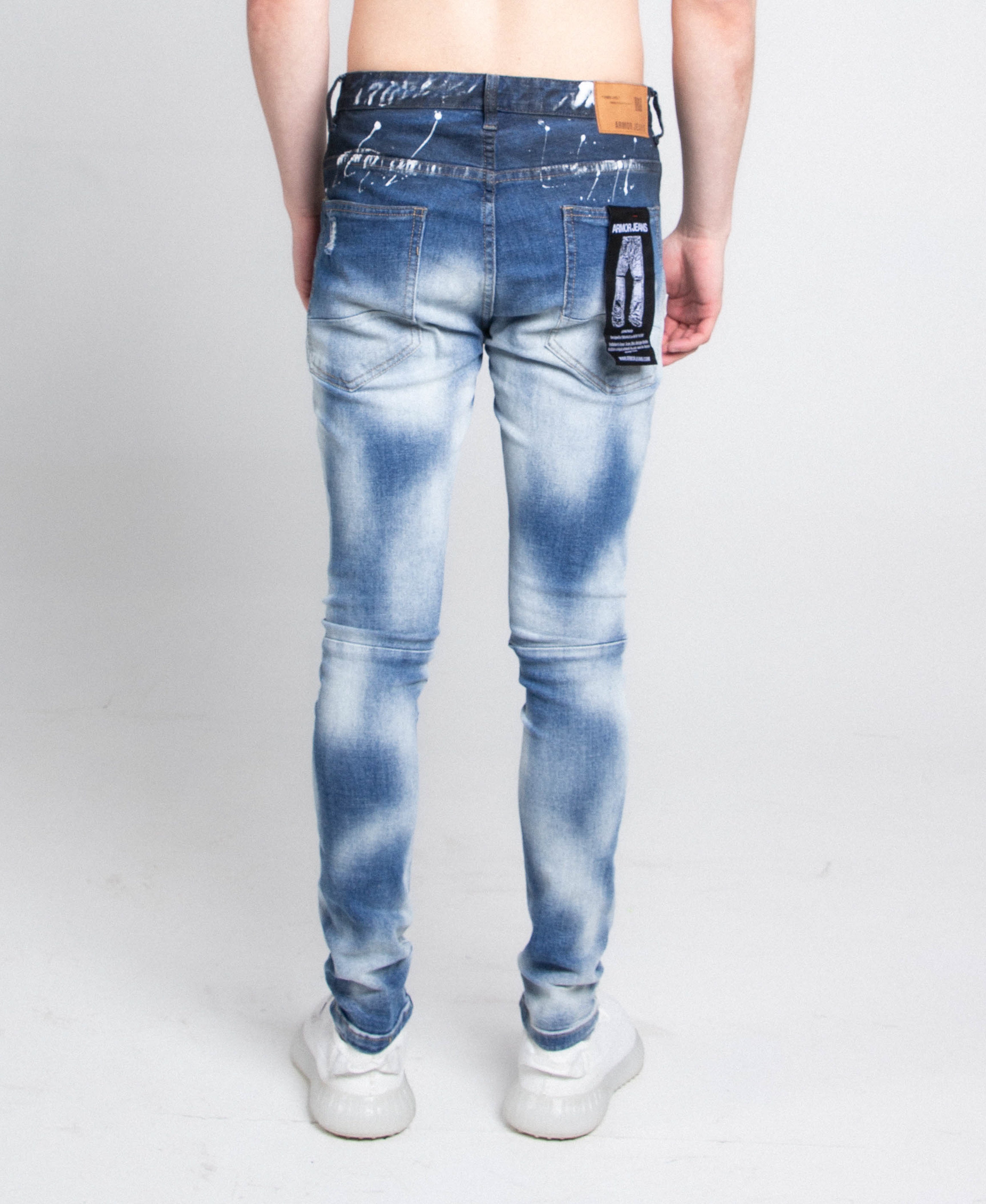 Armor Jeans Casual Faded Wash Skinny Jeans | A404