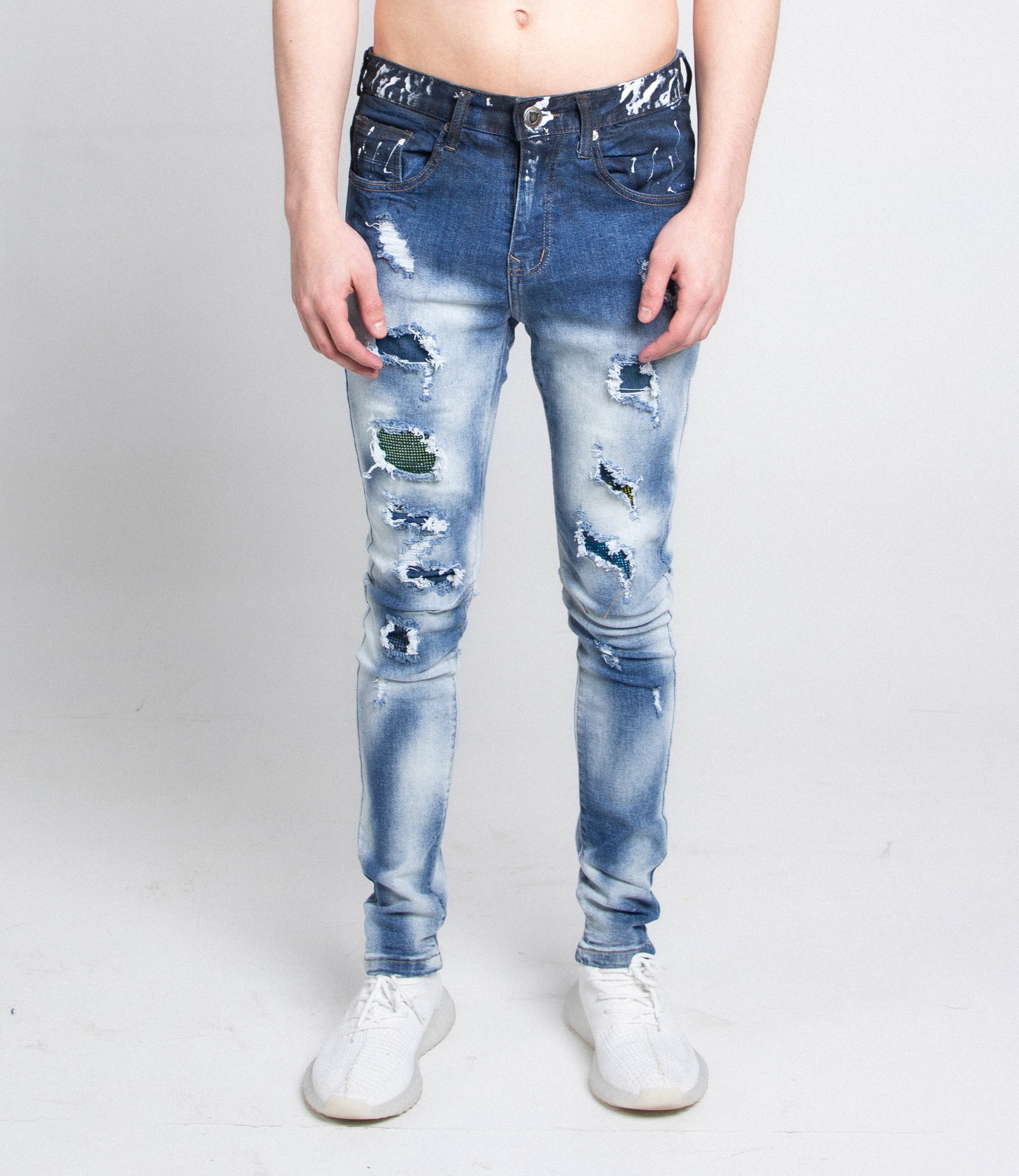 Armor Jeans Casual Faded Wash Skinny Jeans | A404