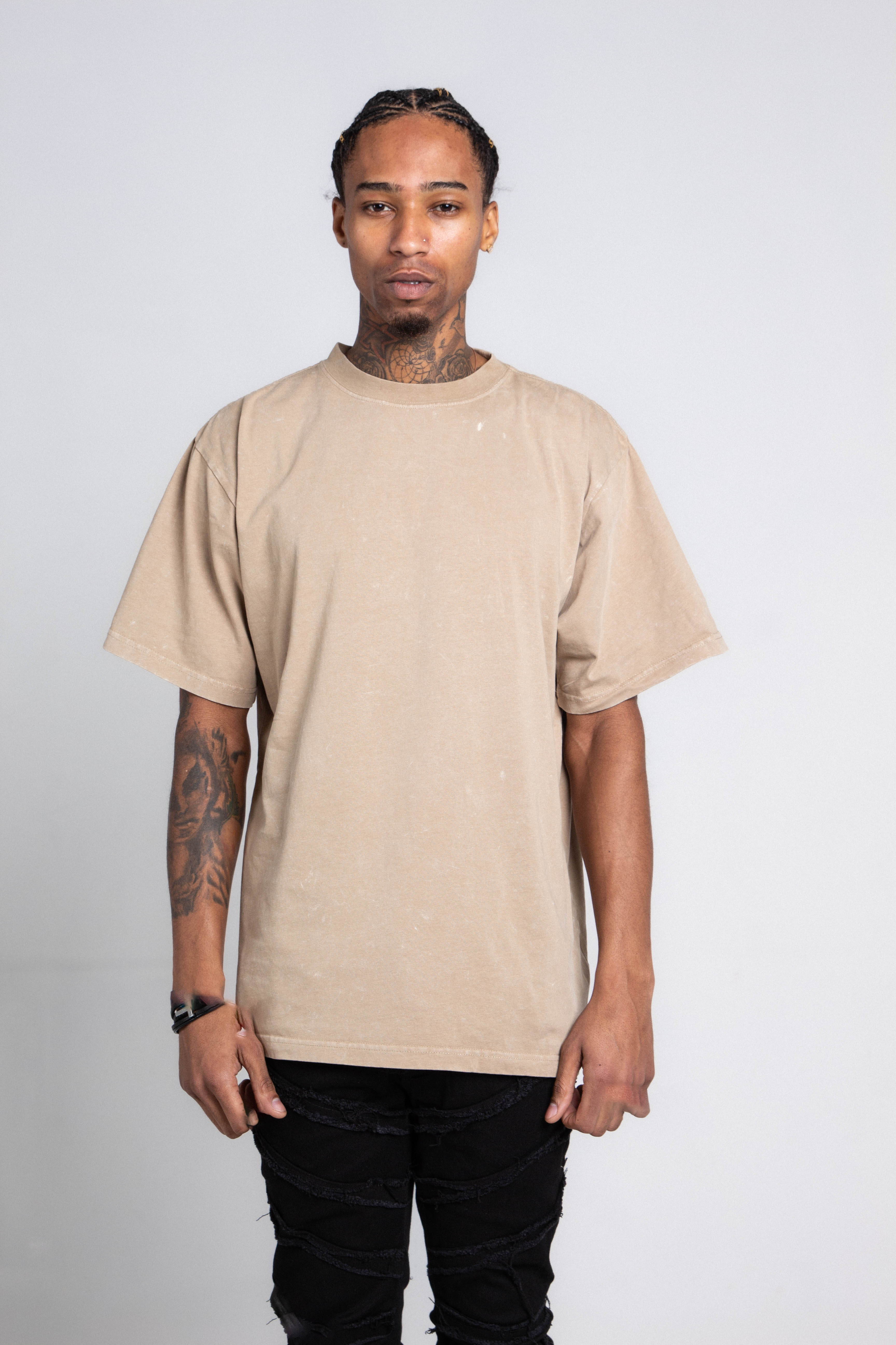Stone Wash Heavy Tee | AJPT300GM