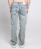 Armor Jeans Embroidered Light Blue Slim Jeans | AJ36SL-2