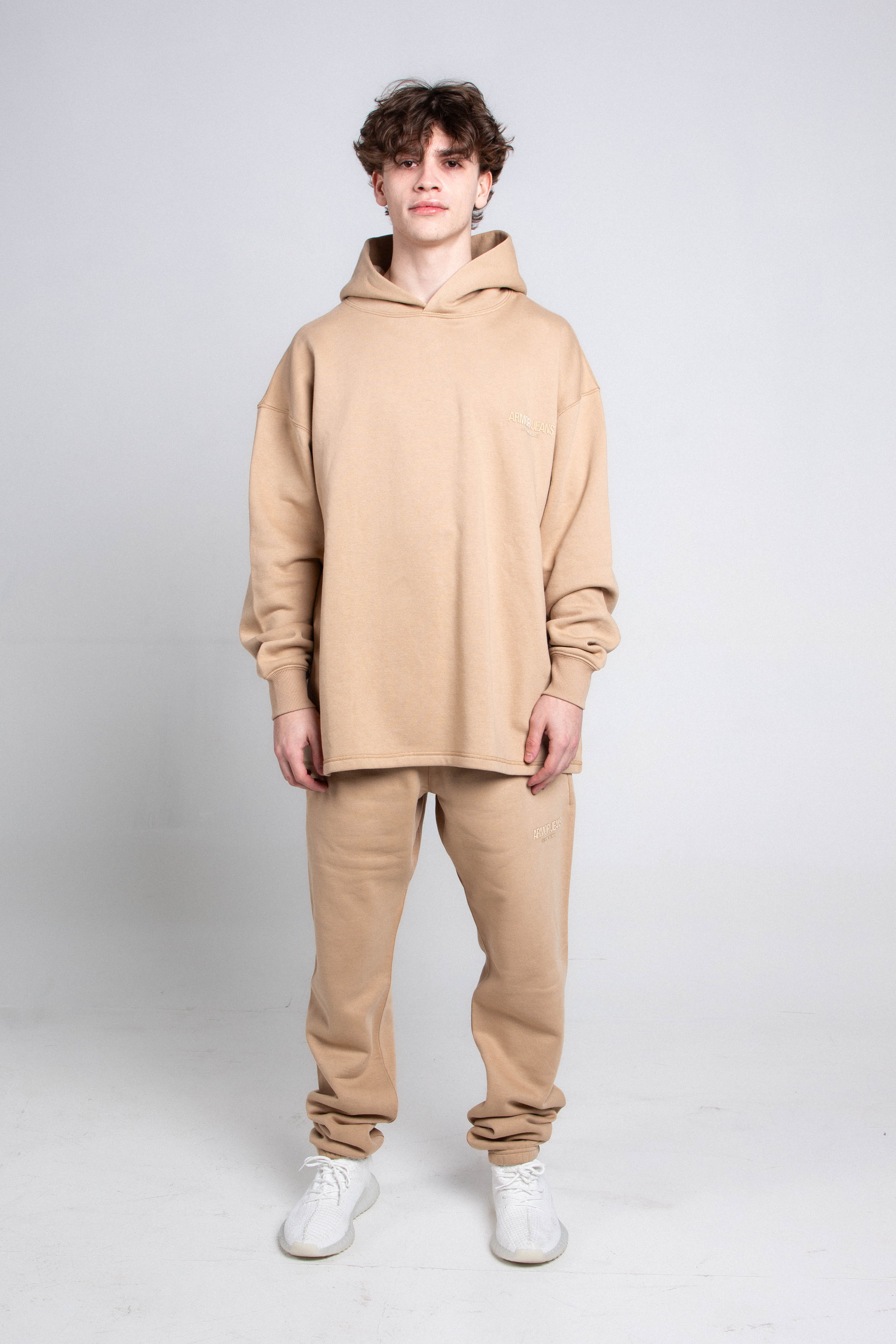 Armor Jeans Loose Fleece Hoodie Set