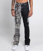 Armor Jeans Black Lace Stacked Jeans | AJ33SK-2