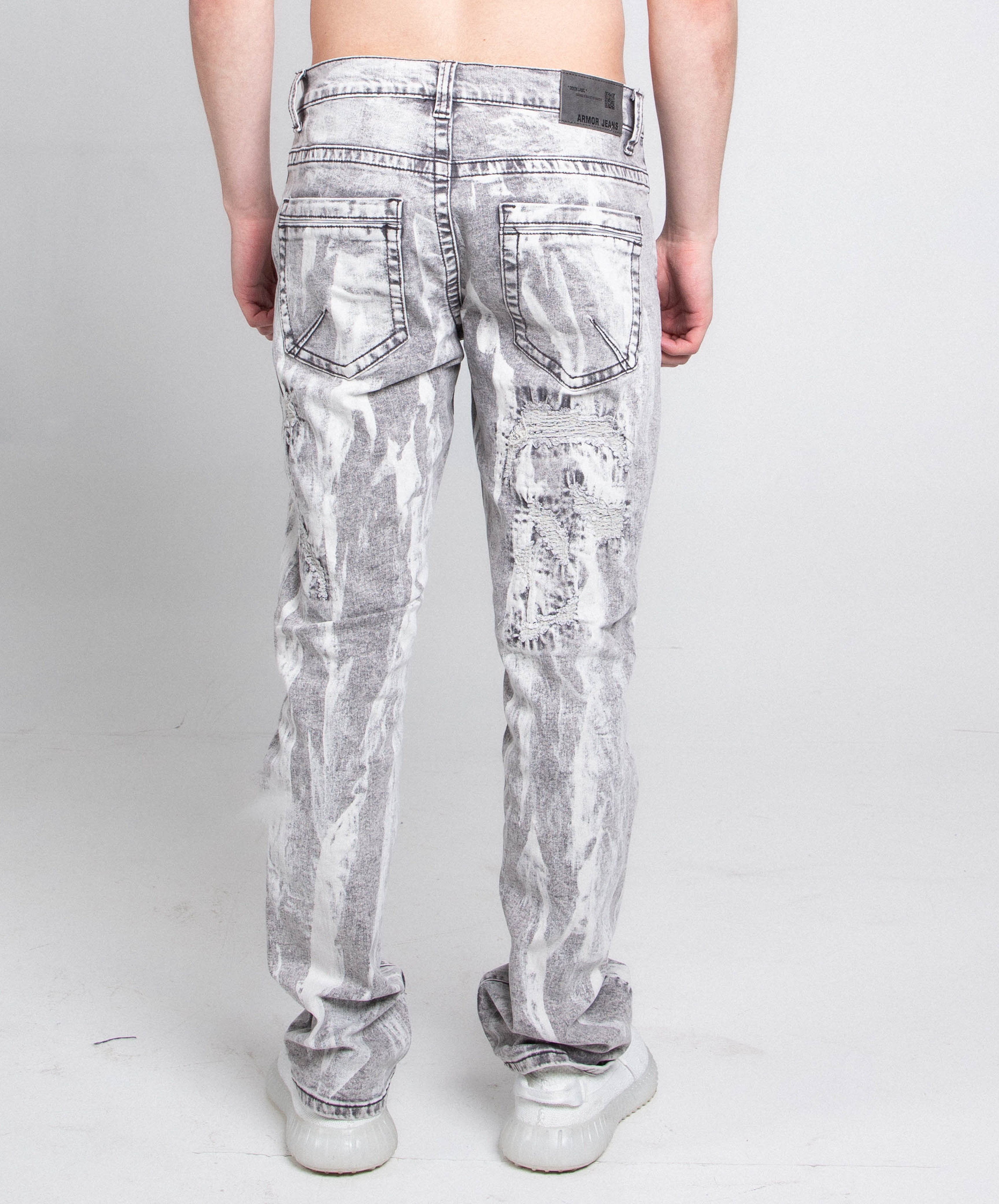 Armor Jeans Vintage Slim Grey/White | AJ738SL-3