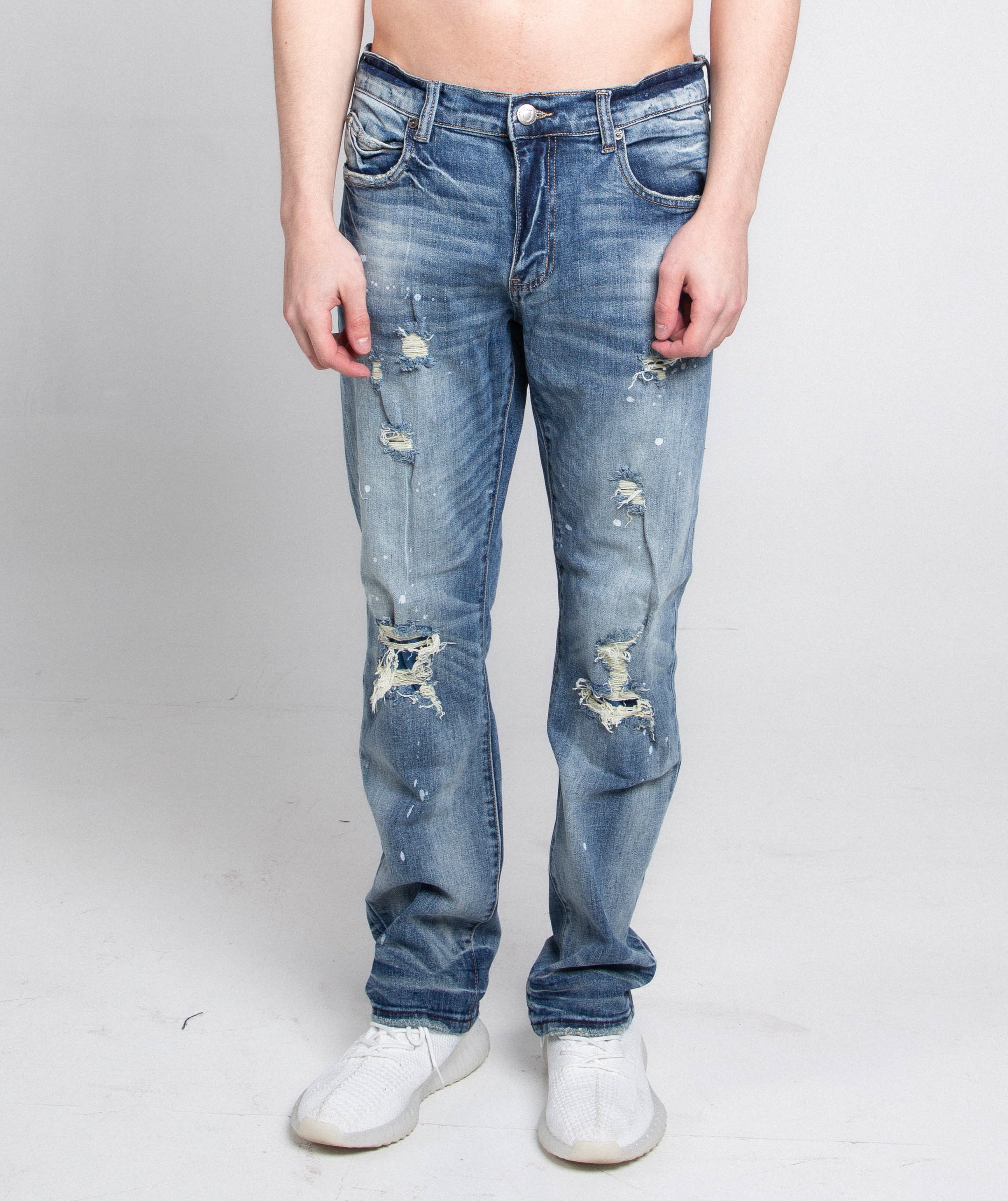 Casual Skinny Distressed Jeans | AJ05C
