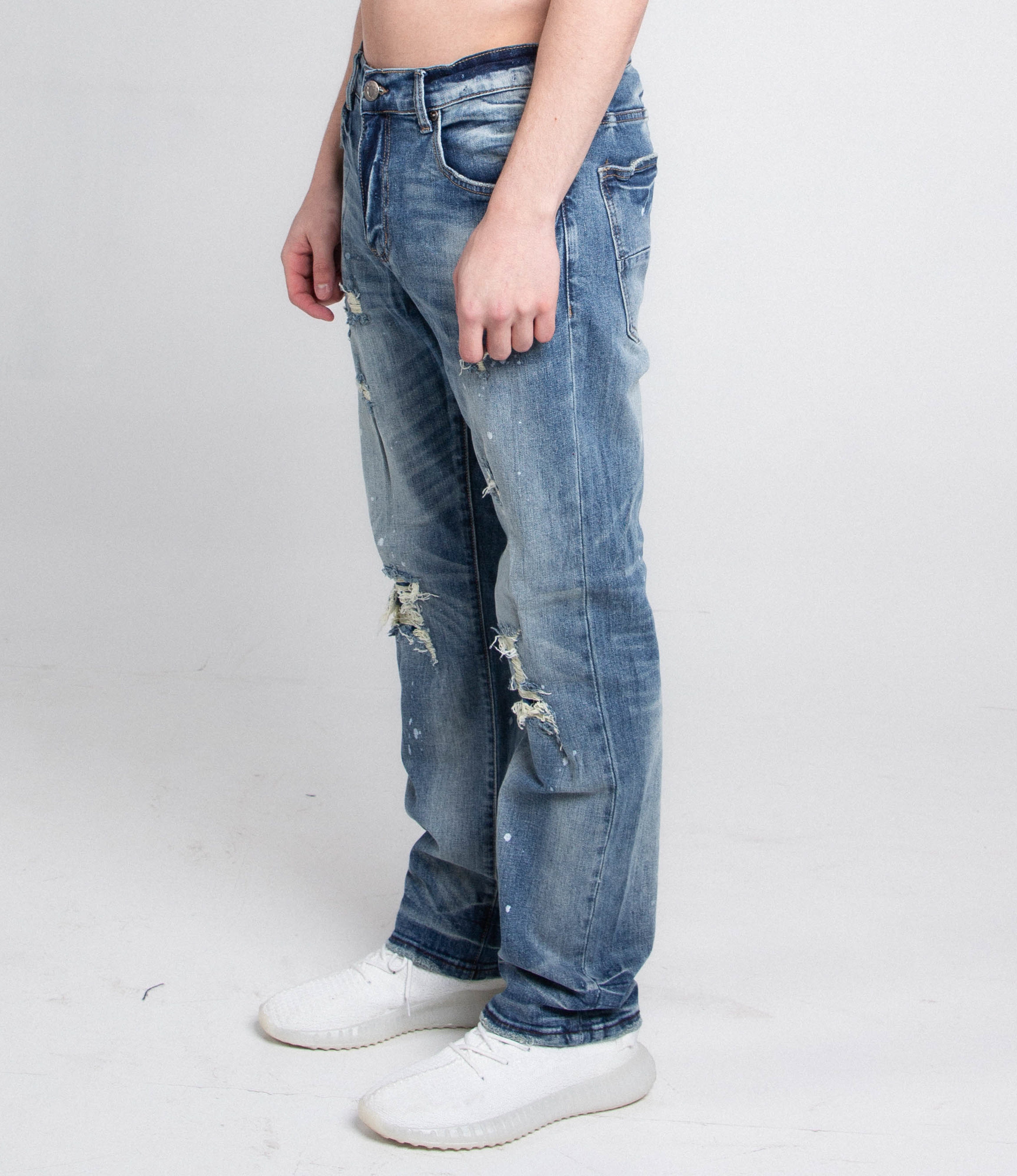 Casual Skinny Distressed Jeans | AJ05C