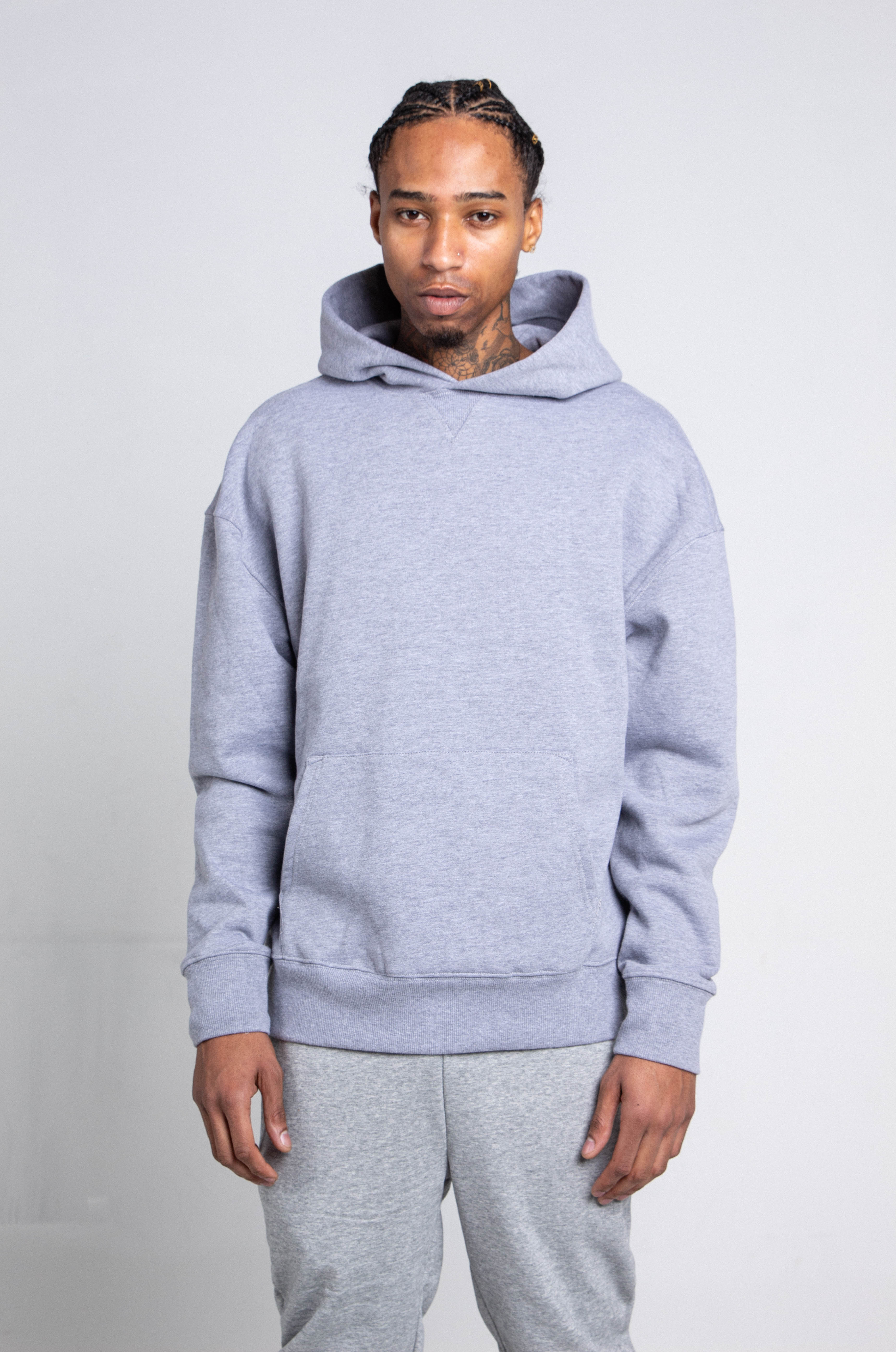Plain Fleece Hooded Sweatshirt | AJ1004H-P