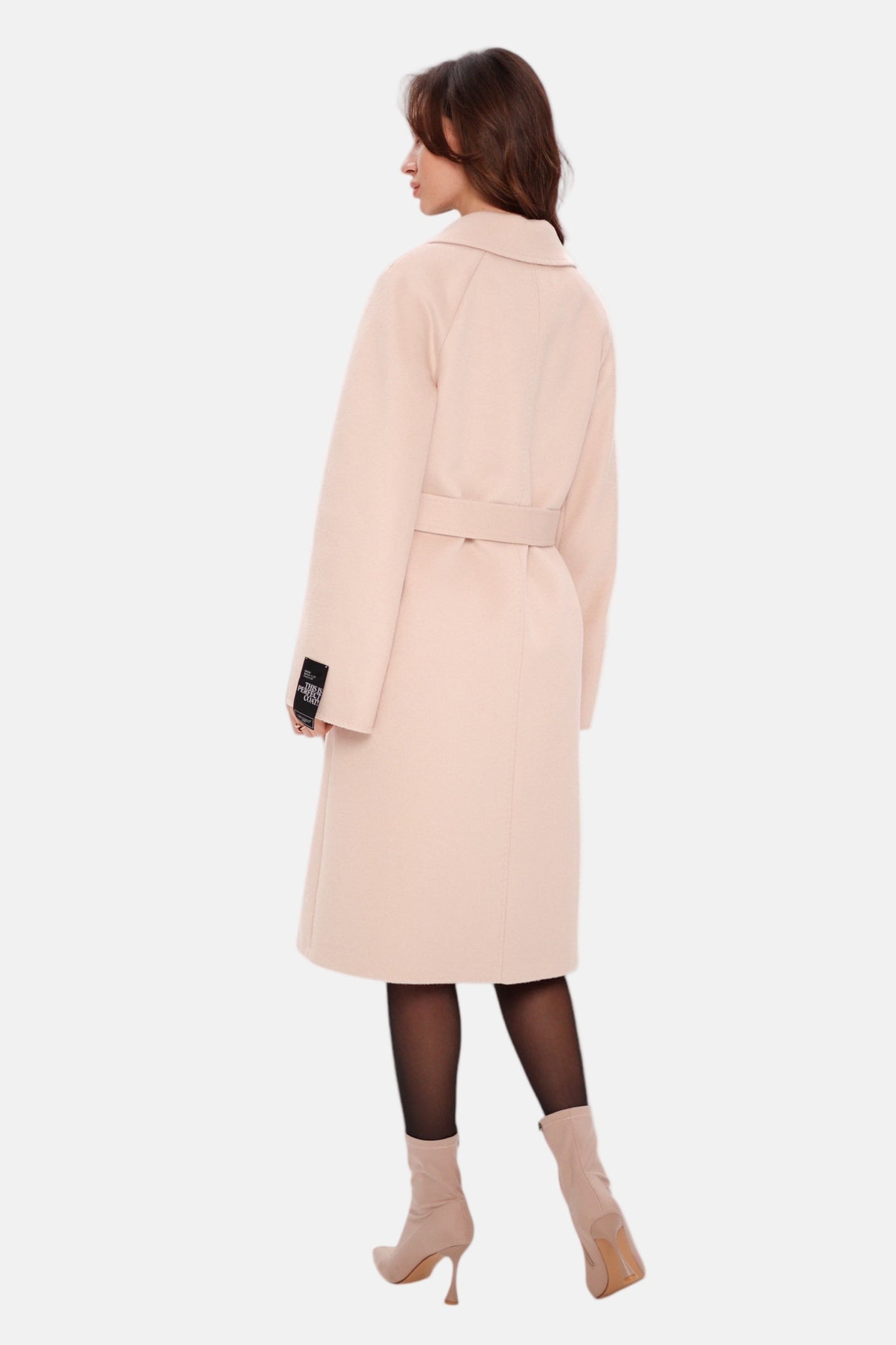 Chester Premium Wool Cashmere Coat in Praline