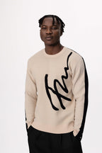 Jacquard Fine Knit Sweater