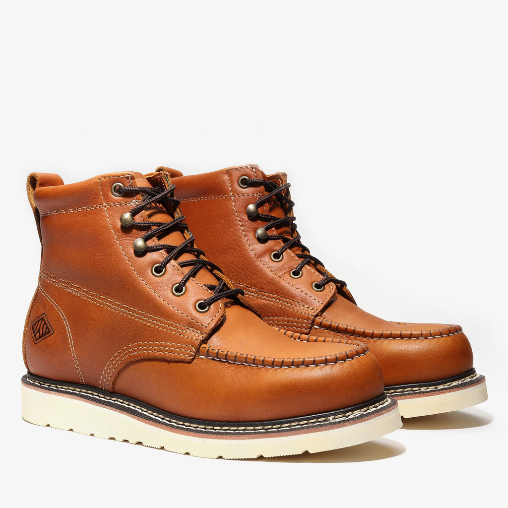 Frontier Classic Work Boot 6" with Moc Toe | Golden Tan
