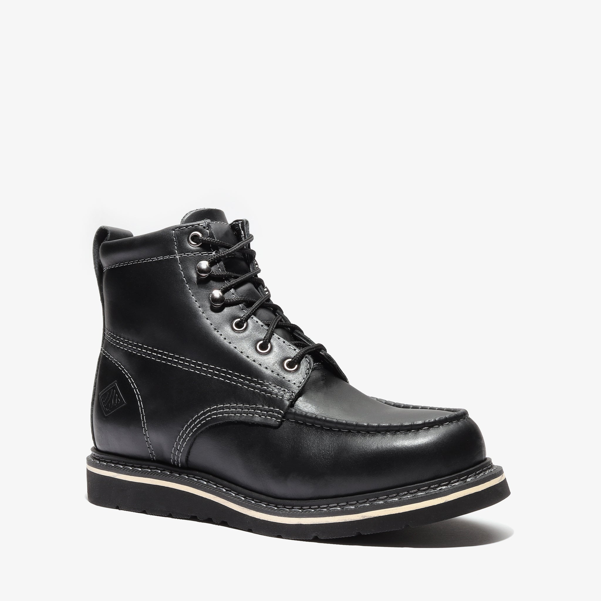 Frontier Classic 6" Moc Toe (Sreel Toe) Jet Boot Black