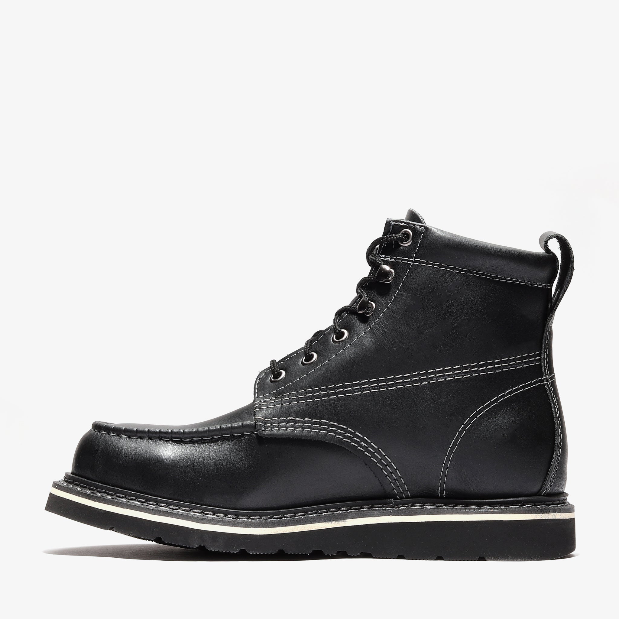 Frontier Classic 6" Moc Toe (Sreel Toe) Jet Boot Black