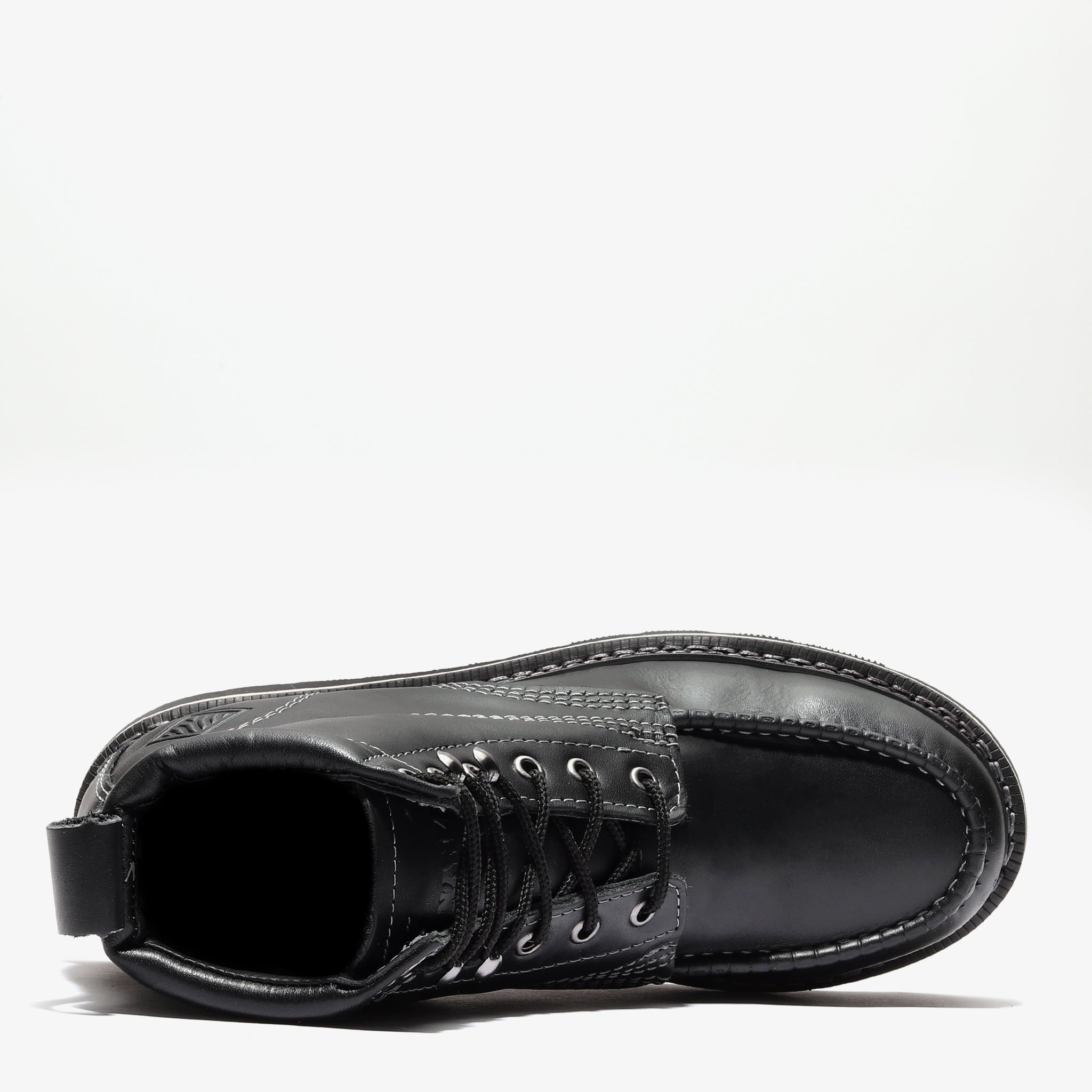 Frontier Classic 6" Moc Toe (Sreel Toe) Jet Boot Black