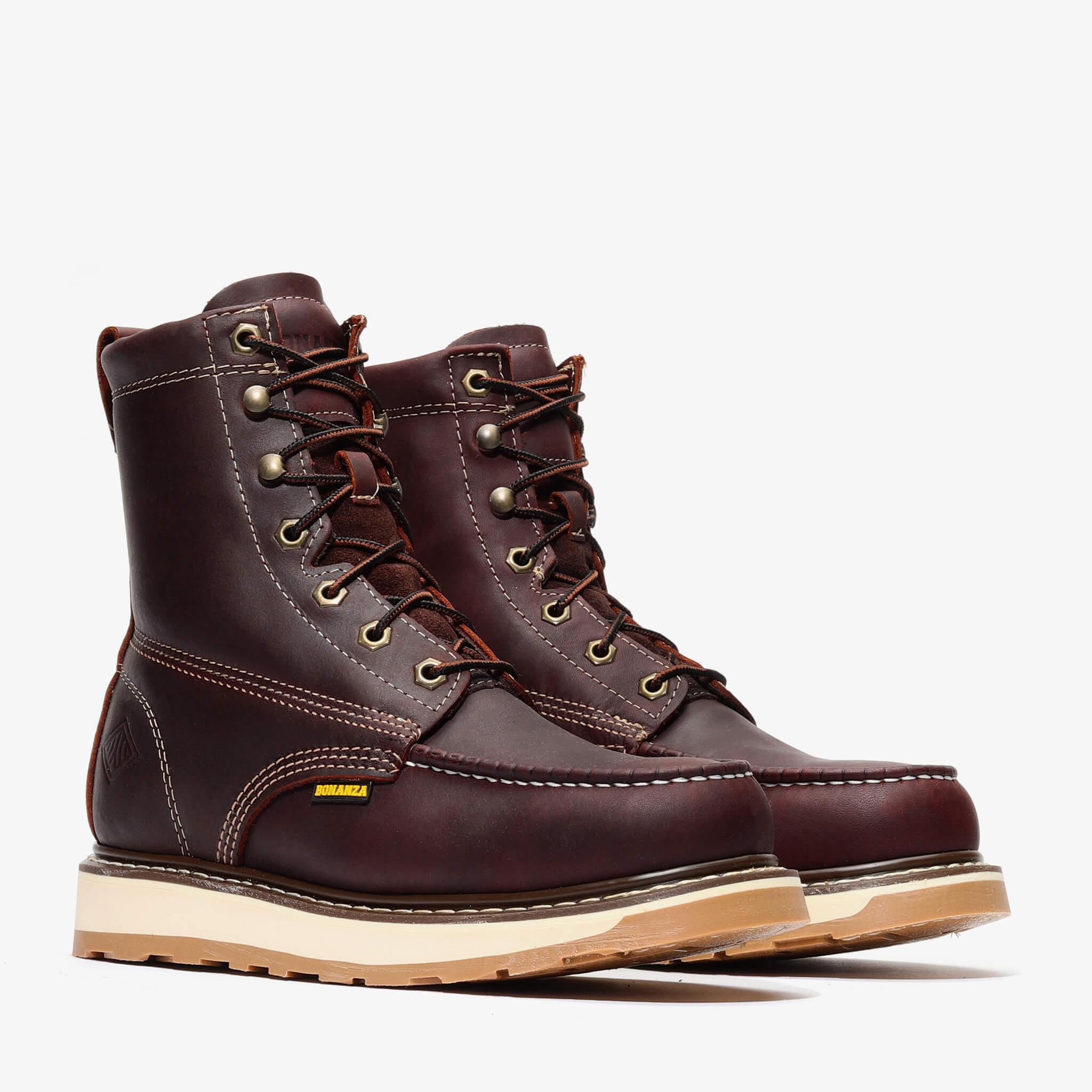 Frontier Dual Work Boot 8" with Moc Toe | Burgundy