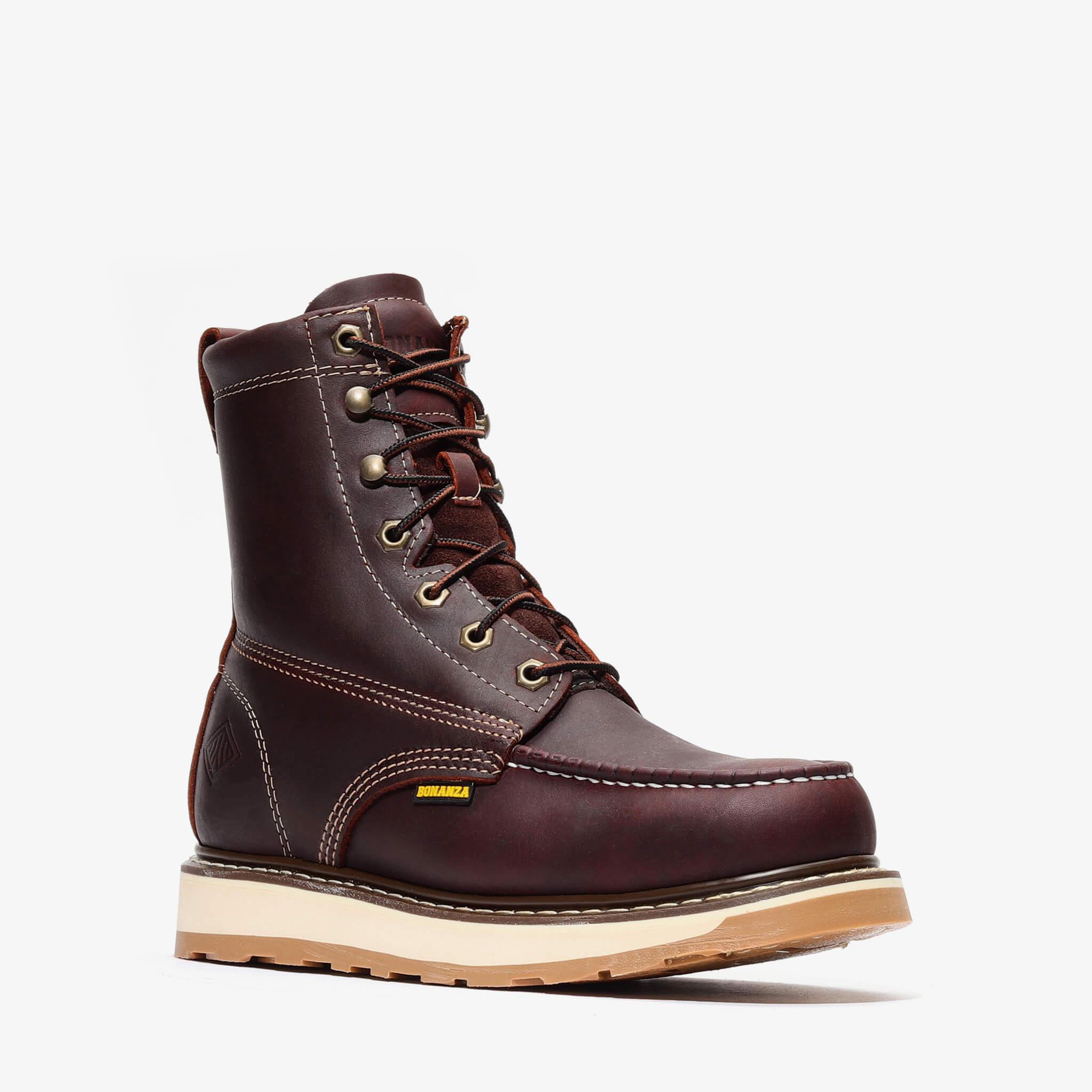 Frontier Dual Work Boot 8" with Moc Toe | Burgundy