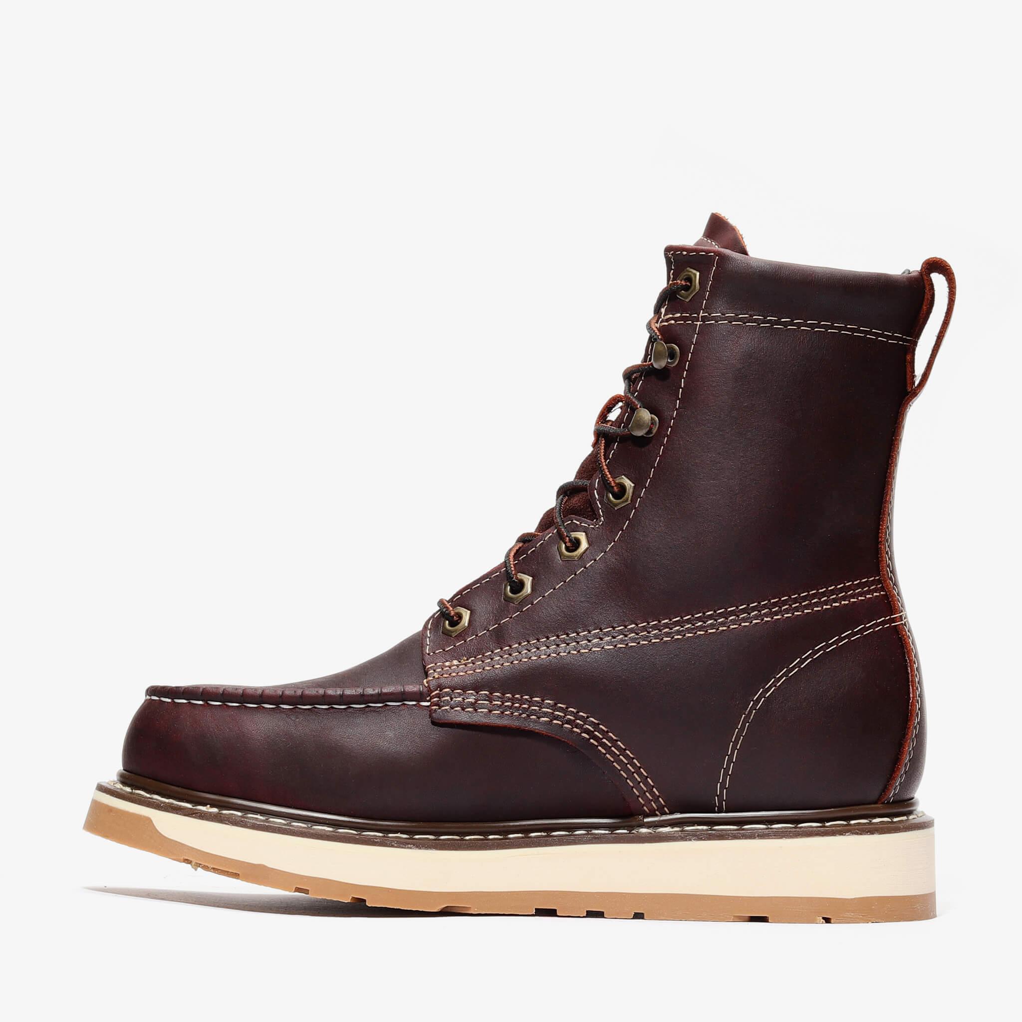Frontier Dual Work Boot 8" with Moc Toe | Burgundy