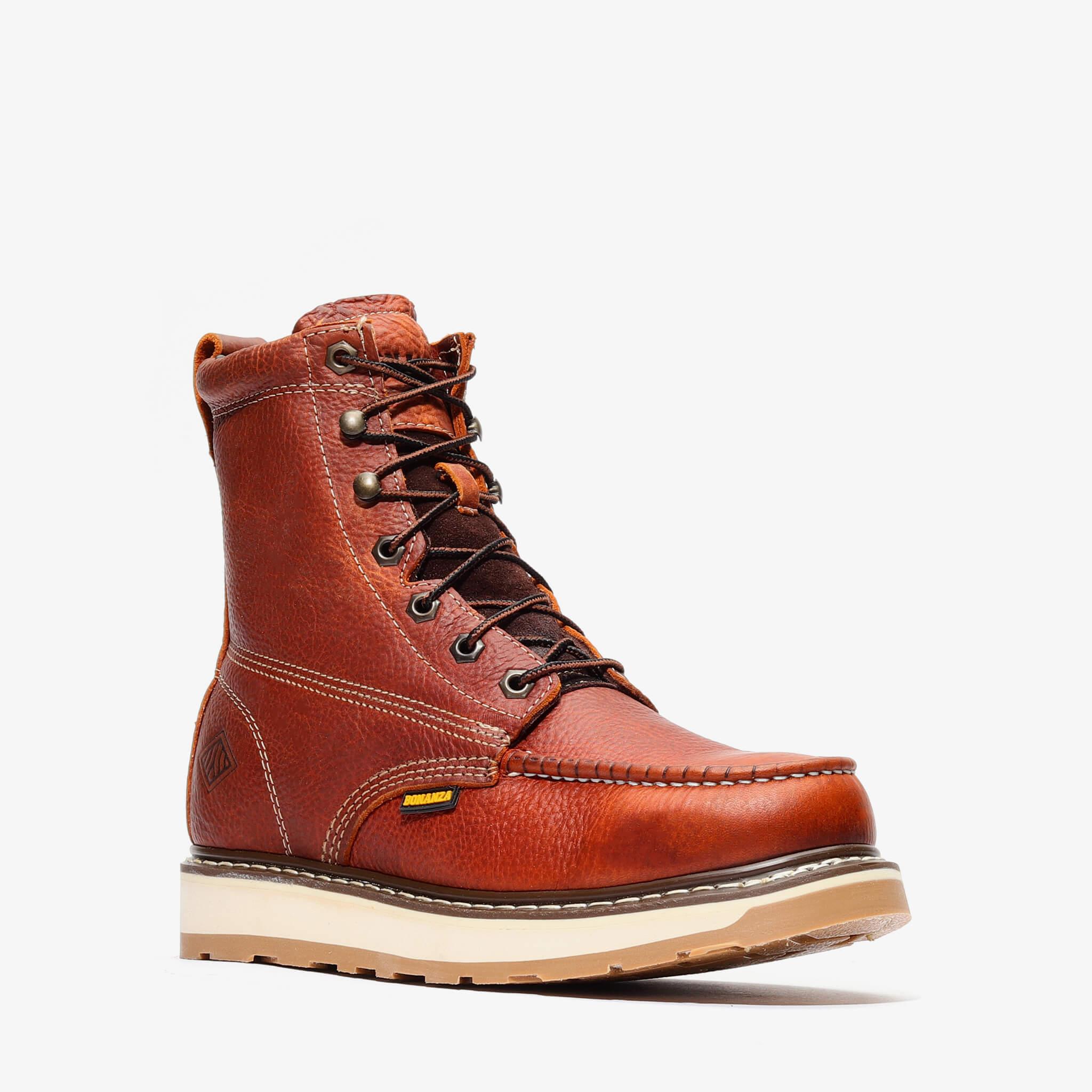 Frontier Dual Work Boot 8" with Moc Toe | Golden Tan