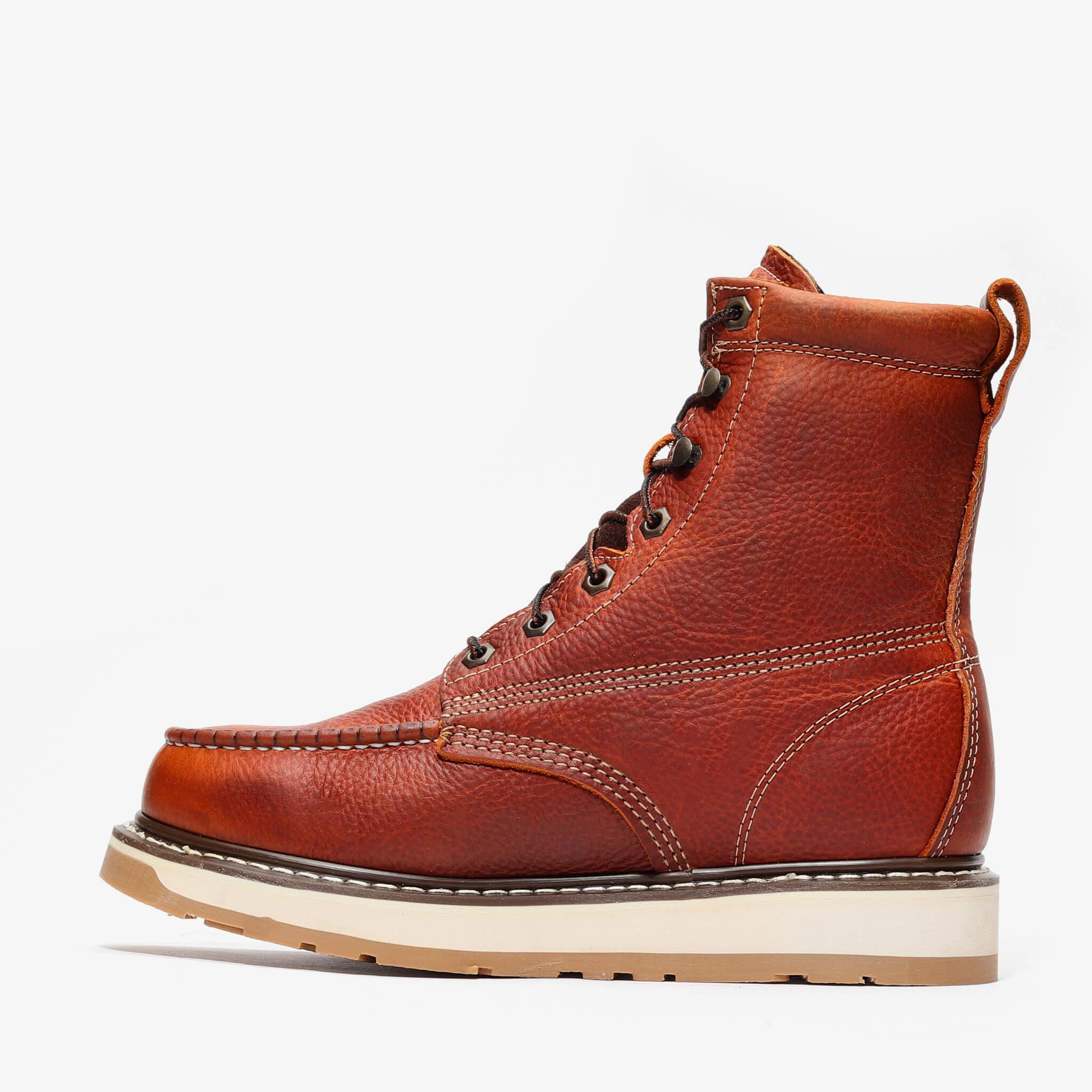Frontier Dual Work Boot 8" with Moc Toe | Golden Tan