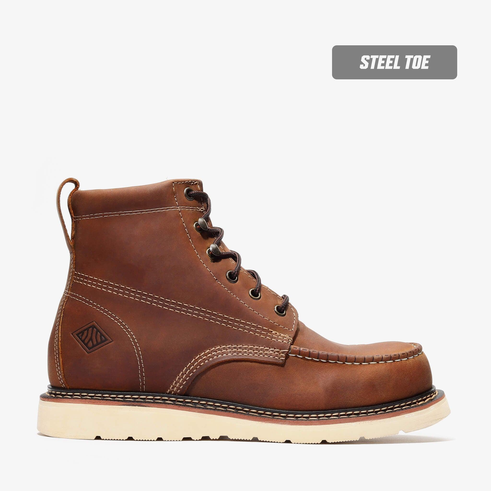 Frontier Classic 6" Moc Toe (Sreel Toe) Jet Boot Crazy Brown