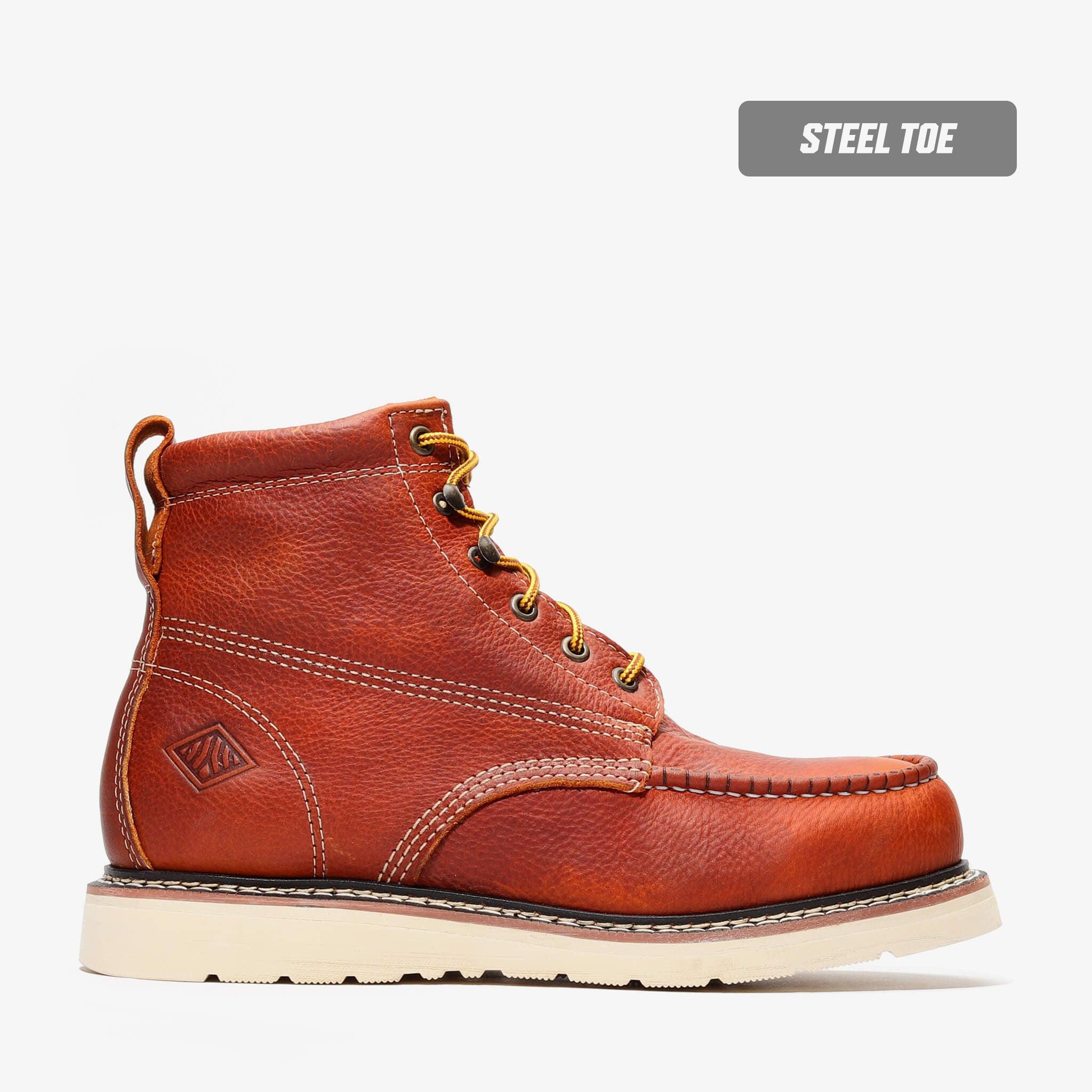 Frontier Classic 6" Moc Toe (Sreel Toe) Jet Boot Golden Brown
