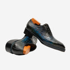 Blue Crocodile Oxford Shoes Goodyear | Norwegian 8015