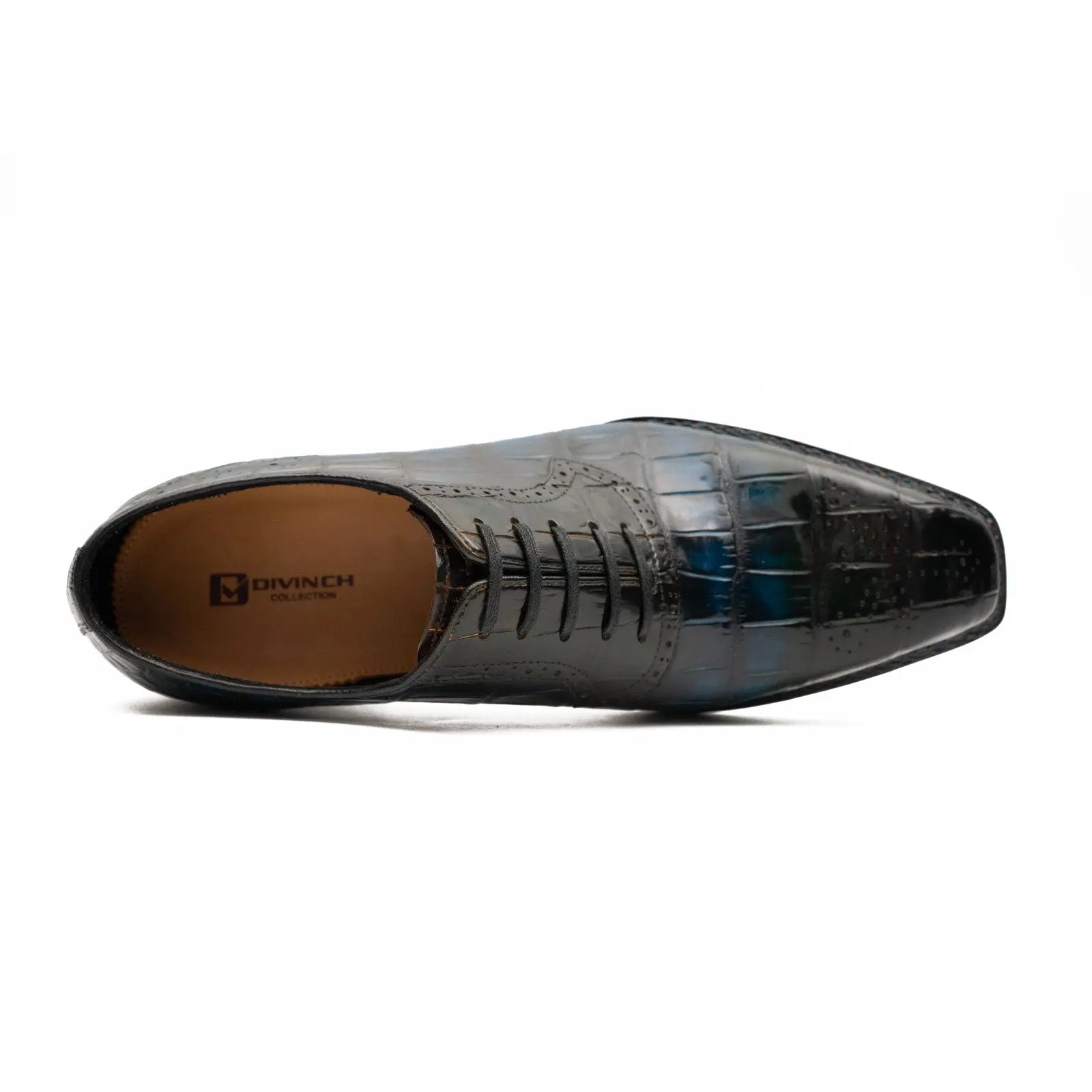 Blue Crocodile Oxford Shoes Goodyear | Norwegian 8015