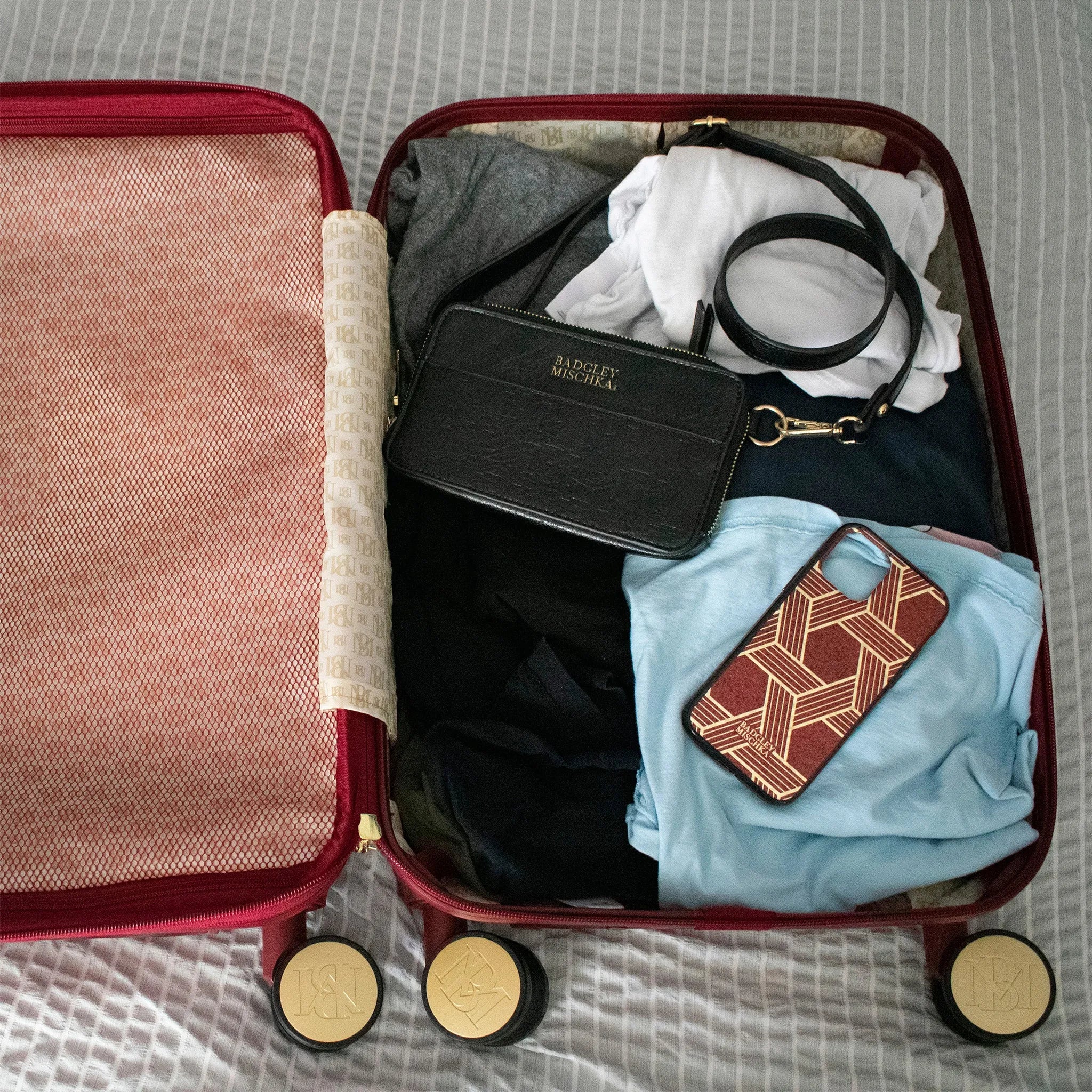 Badgley Mischka Madalyn Monogram Belt Bag | Crossbody Sling