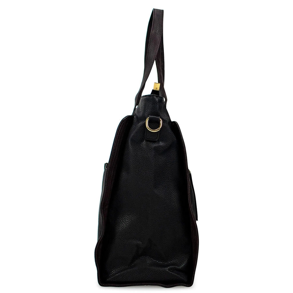 Badgley Mischka Rose Vegan Leather Weekender Tote Bag