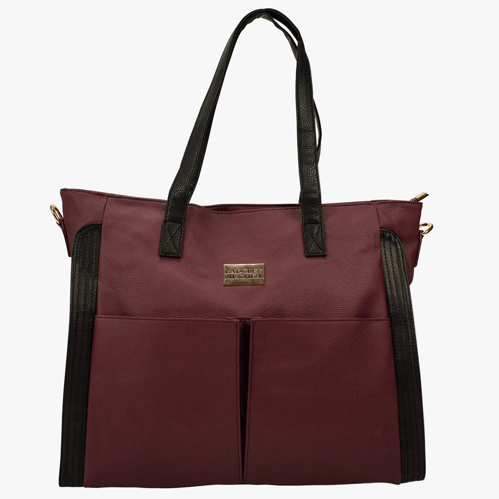 Badgley Mischka Rose Vegan Leather Weekender Tote Bag