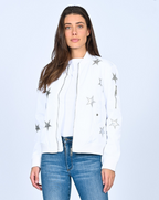 Star Bomber Jacket | White