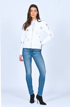 Star Bomber Jacket White