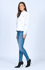 Star Bomber Jacket White