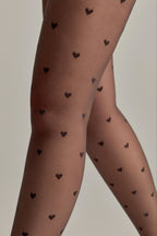 Fantasy Tights Conte Bonheur | Hearts Pattern