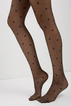 Fantasy Tights Conte Bonheur | Hearts Pattern