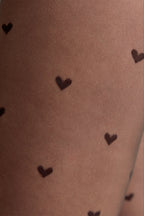 Fantasy Tights Conte Bonheur | Hearts Pattern