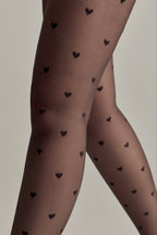Fantasy Tights Conte Bonheur | Hearts Pattern