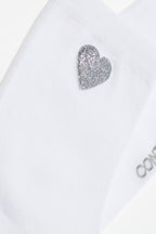 Cotton Socks Conte Classic 427 Shimmering Heart Pattern