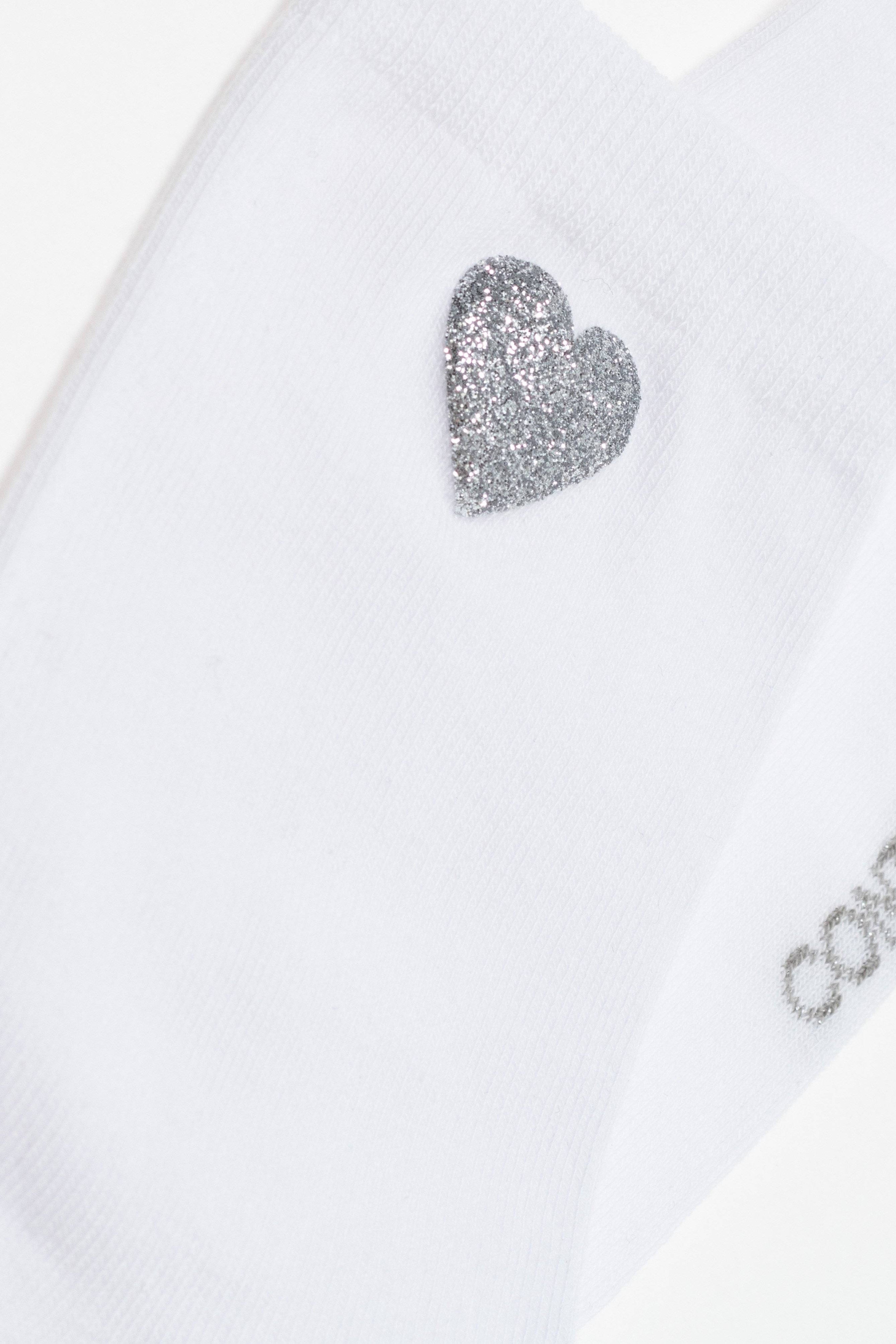 Cotton Socks Conte Classic 427 Shimmering Heart Pattern