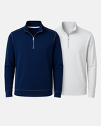 Buki Cinqo Travel Half Zip Navy/White | 2-Pack