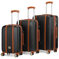 Mia 3-Piece Expandable Retro Luggage Set