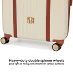 Mia 3-Piece Expandable Retro Luggage Set