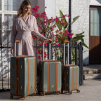 Mia 3-Piece Expandable Retro Luggage Set