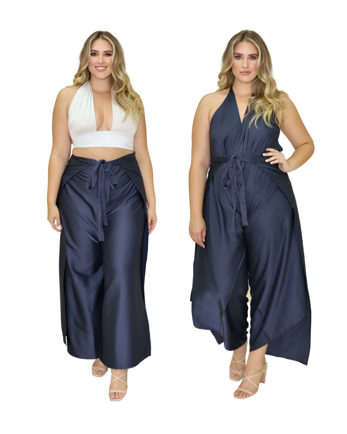 Pant to Jumpsuit Viscose Satin