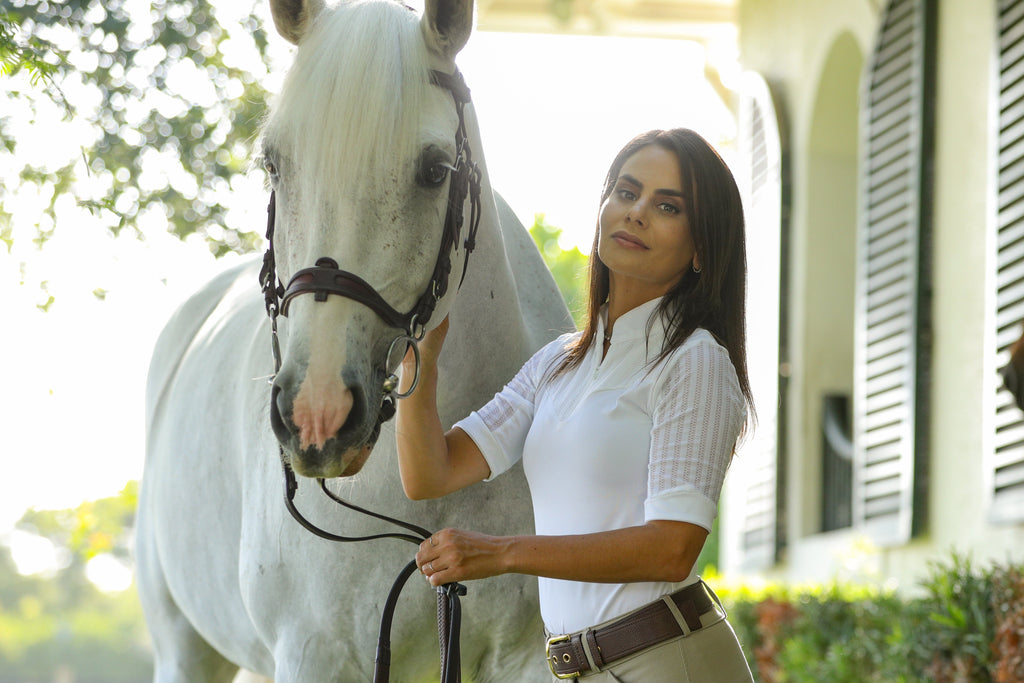 LOLLY Show Shirt with Short Sleeve | White