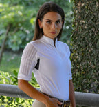 LOLLY Show Shirt with Short Sleeve | White