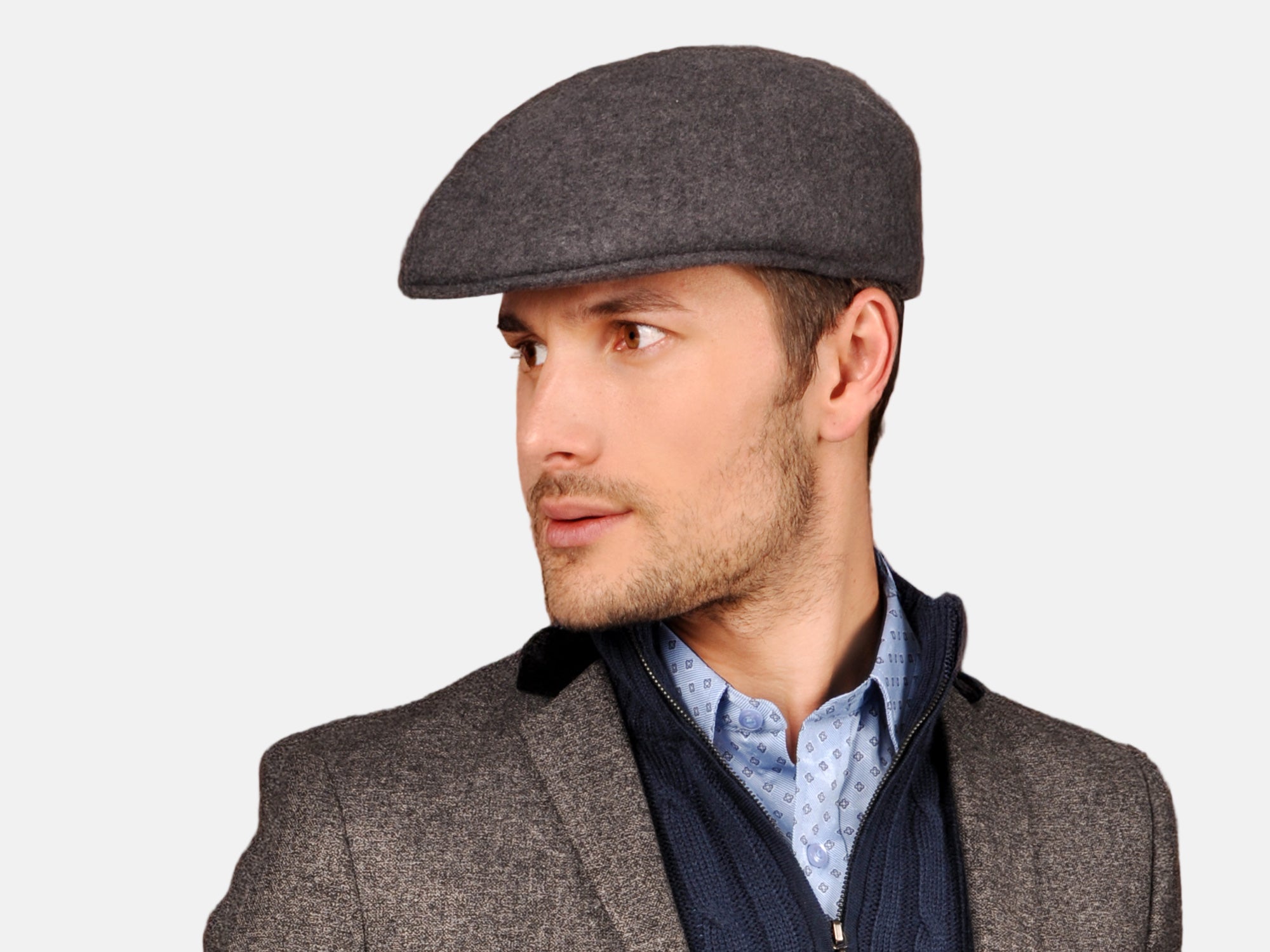 Ascot Wool Felt Flat Cap