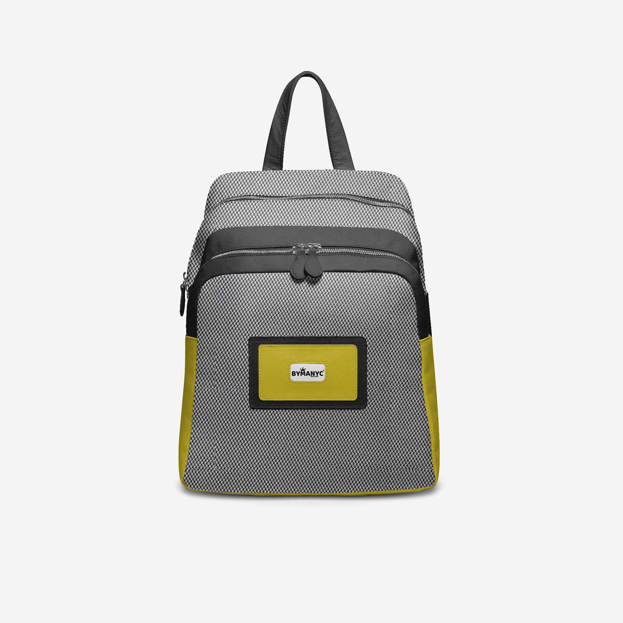 Black & Yellow Vegan Backpack BYMANYC ® New York